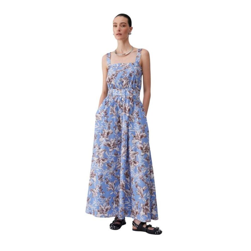 Liu Jo Blue Cotton Long Women's Dress